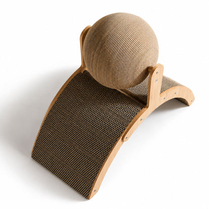Cat Ball Scratching Board with Ball Toy