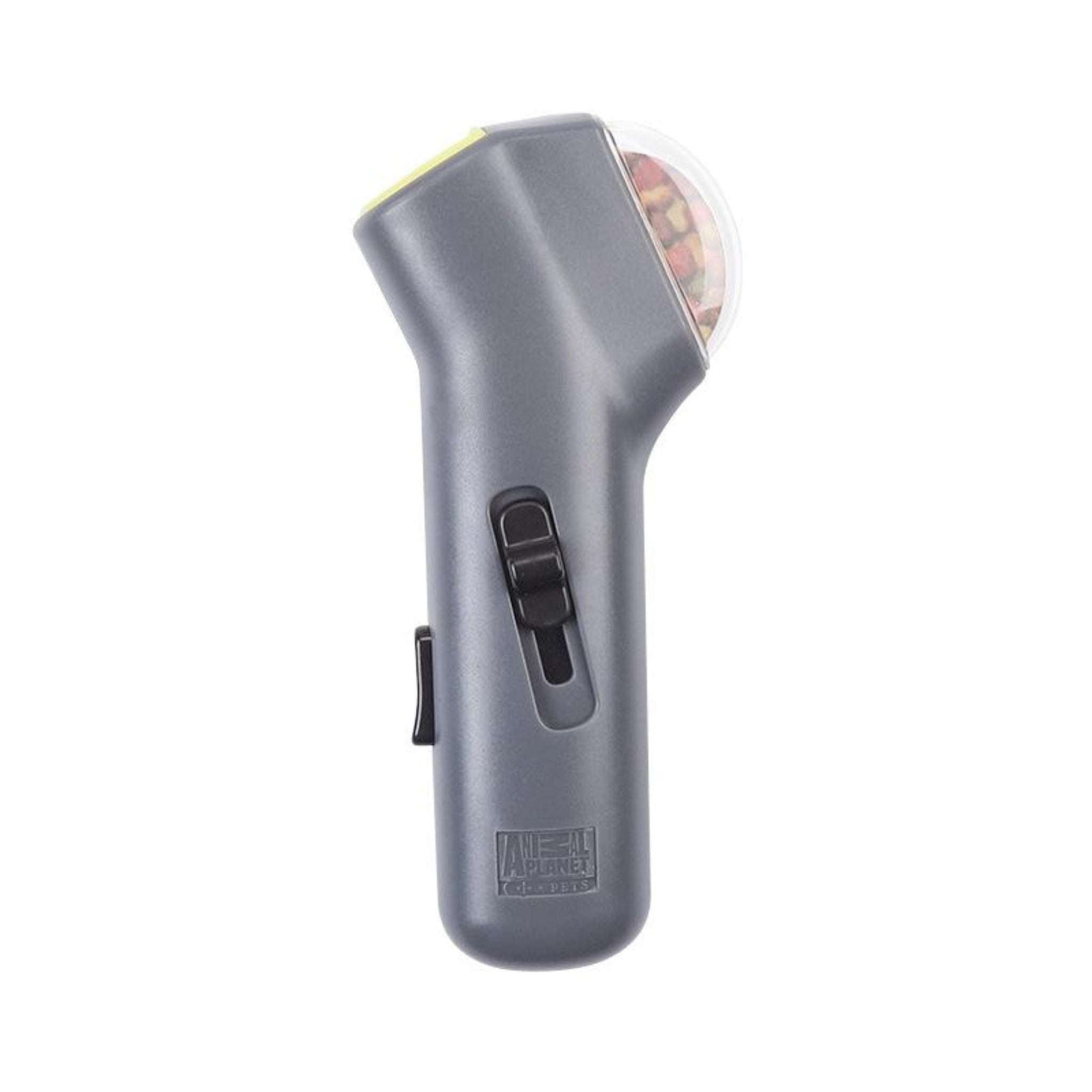 Blufi pet treat launcher from pet accessories collection, showing a handheld device for tossing treats to pets.