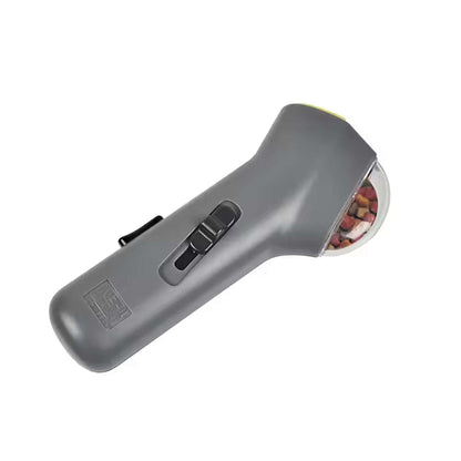Blufi pet treat launcher, a pet accessory with a handheld design for tossing treats to dogs or cats.
