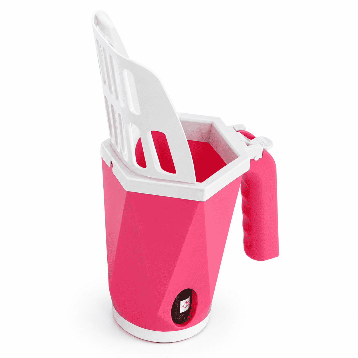 Pink Blufi cat litter box scoop, mess-free design for quick daily litter box cleaning.