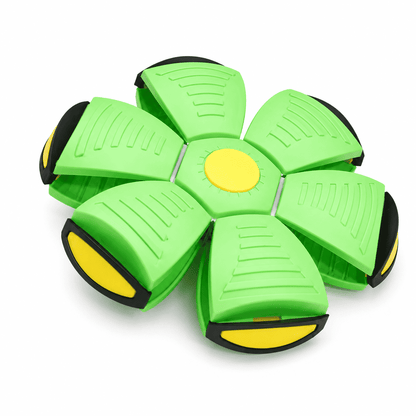 Red Blufi dog frisbee from Shop Blufi, a pet accessory designed for outdoor play and fetch with dogs.